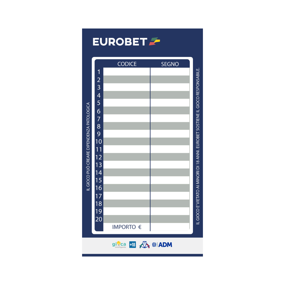 foglietti segna scommesse eurobet