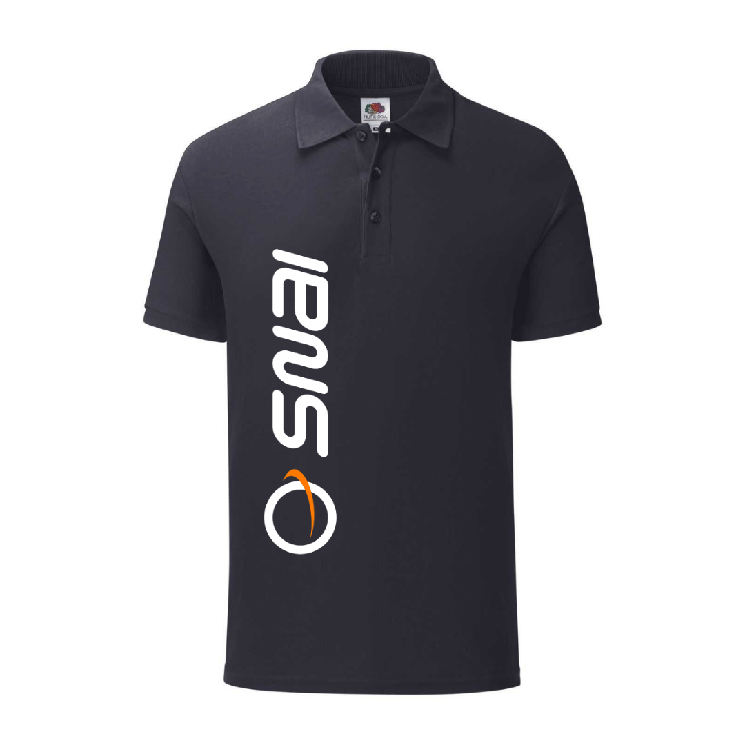 polo snai blu navy personalizzabile logo verticale