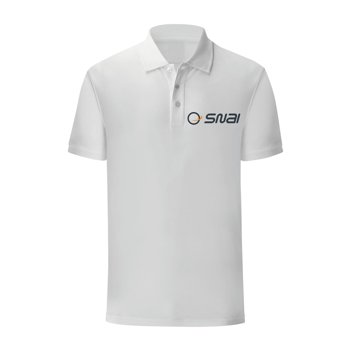 polo snai bianca personalizzabile logo lato cuore