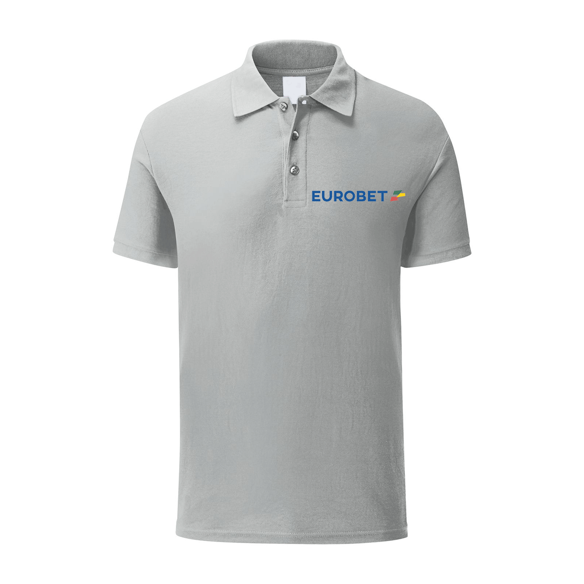 polo eurobet grigia personalizzabile logo lato cuore