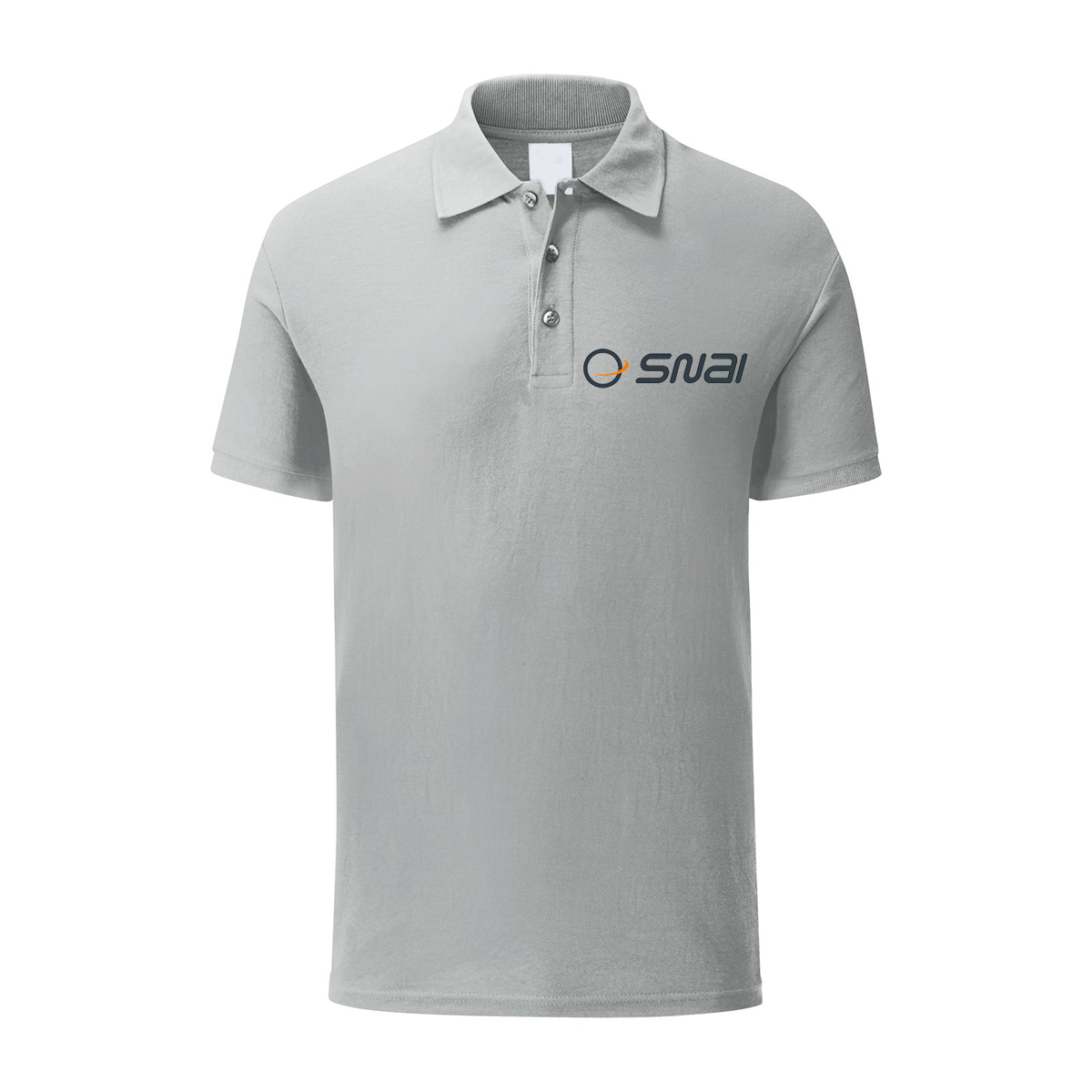 polo snai grigia personalizzabile logo lato cuore
