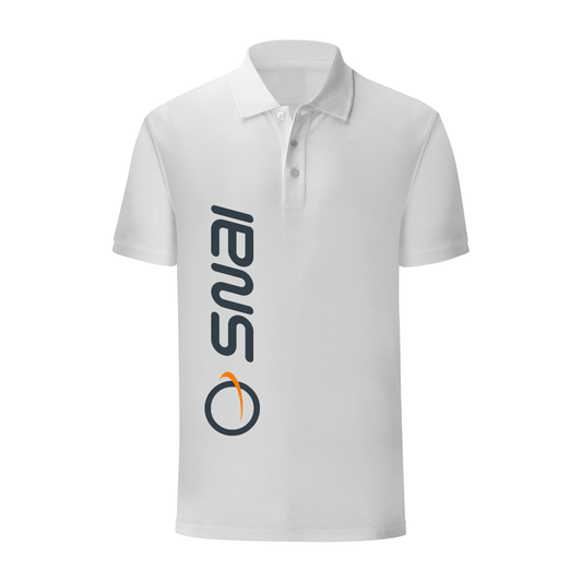 polo snai bianca personalizzabile logo verticale