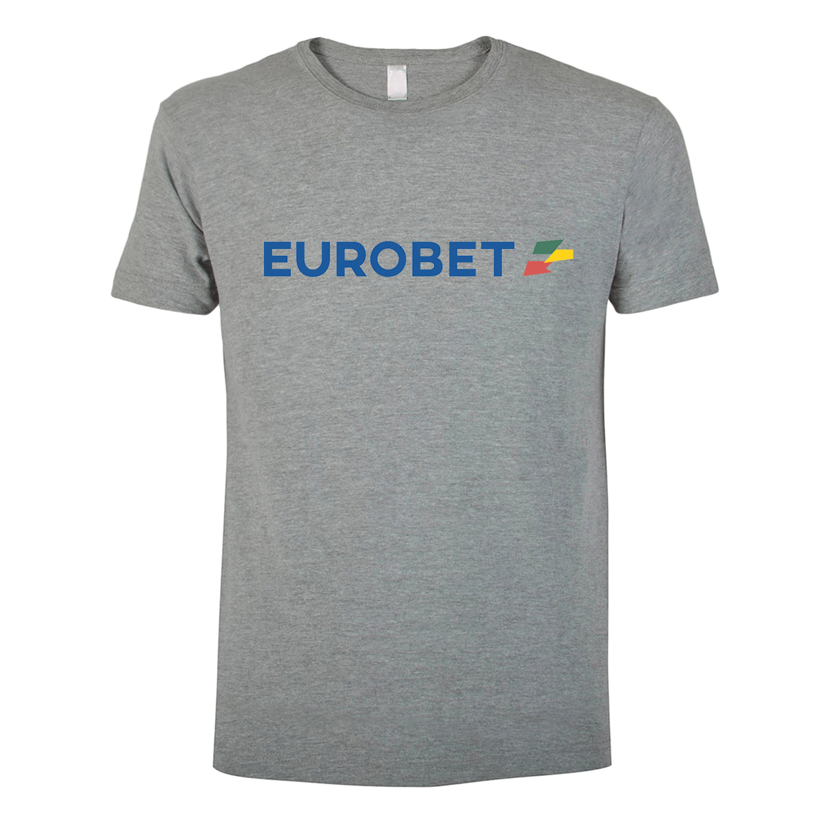 t-shirt maglietta eurobet grigia personalizzabile logo centrale