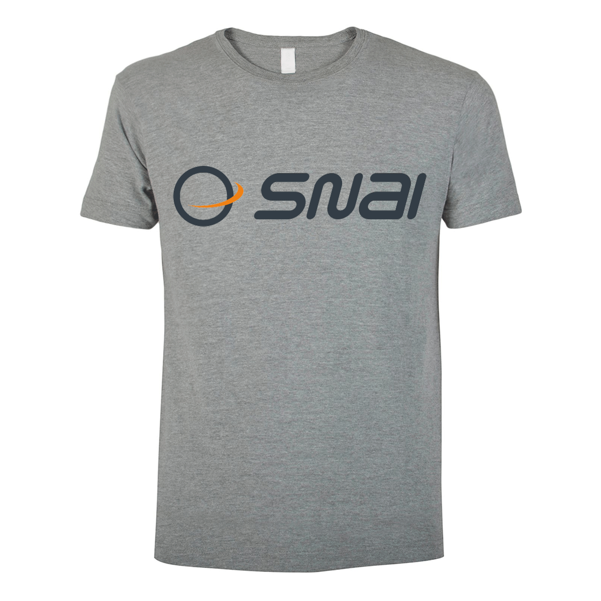 t-shirt maglietta snai grigia personalizzabile logo centrale