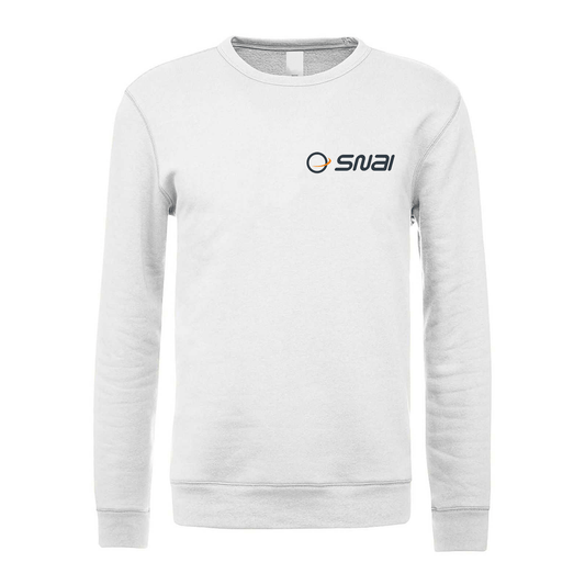 felpa girocollo snai personalizzabile bianca logo lato cuore