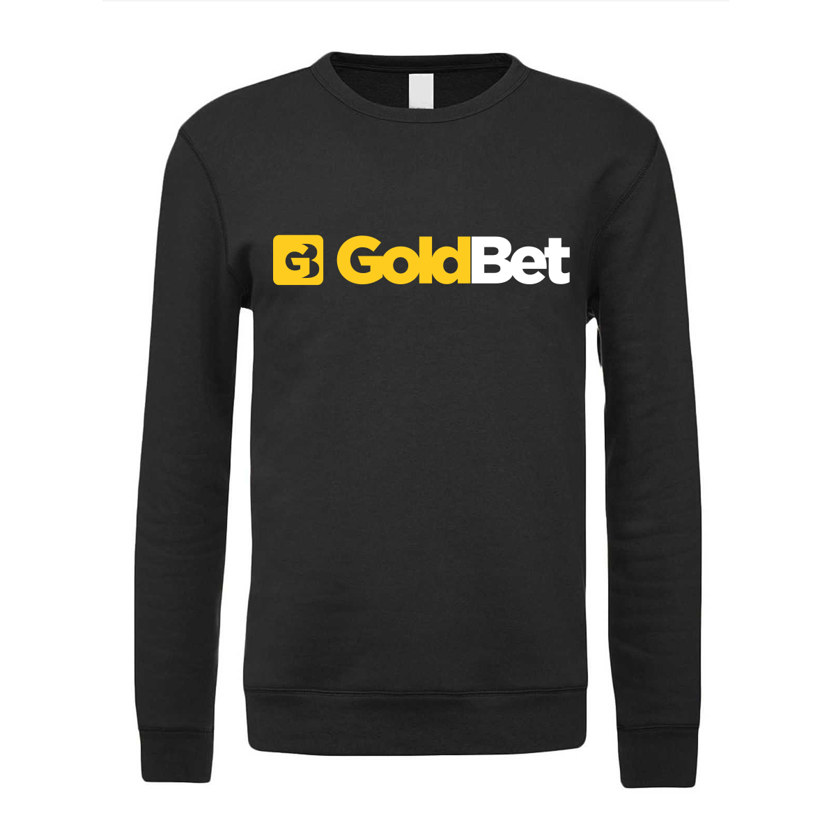 felpa girocollo goldbet nera logo centrale