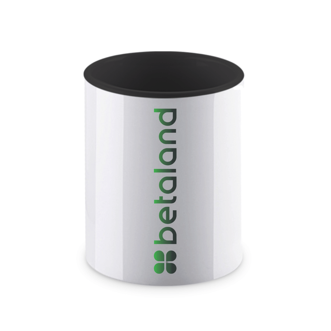 tazza betaland bianca personalizzabile