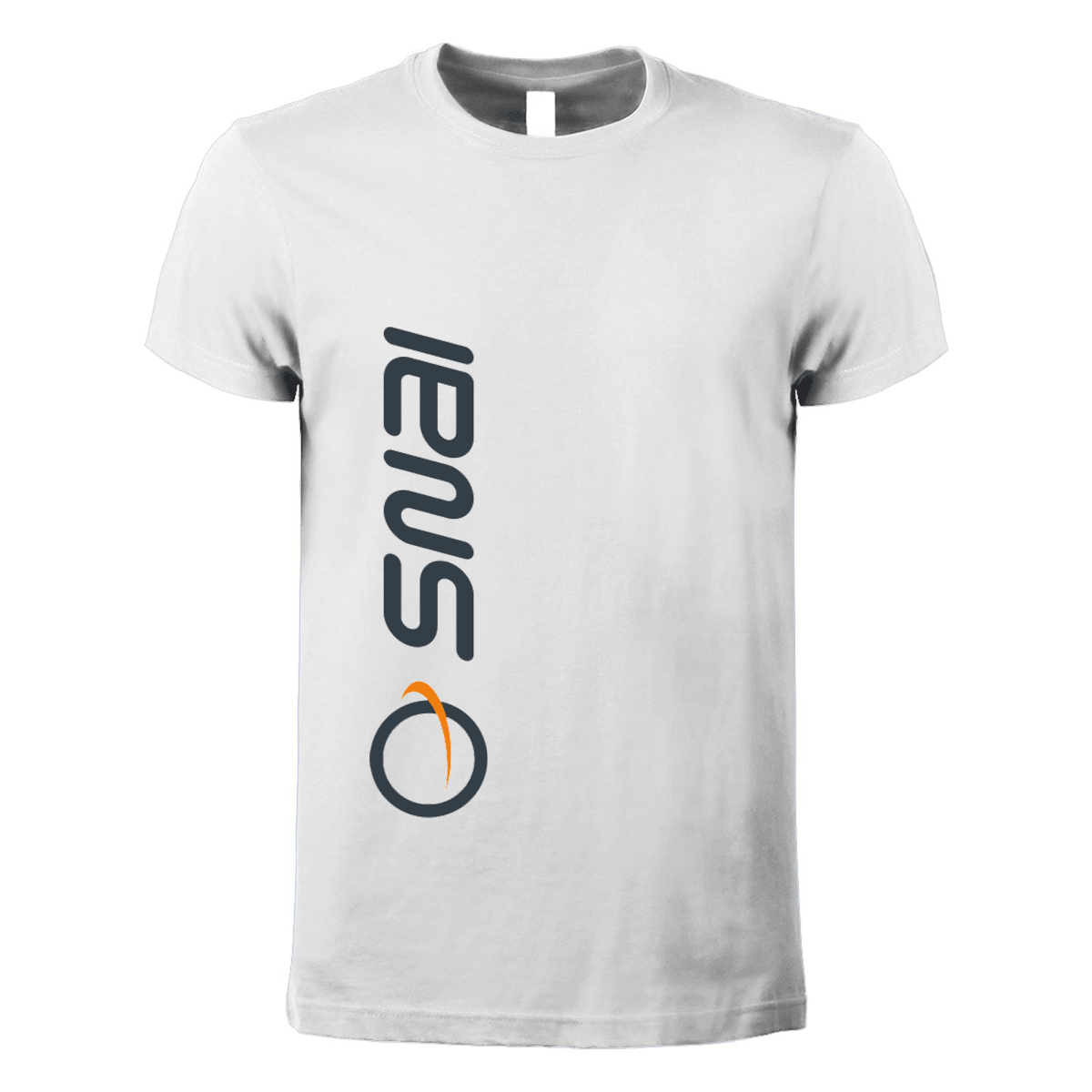 t-shirt maglietta snai bianca personalizzabile logo verticale