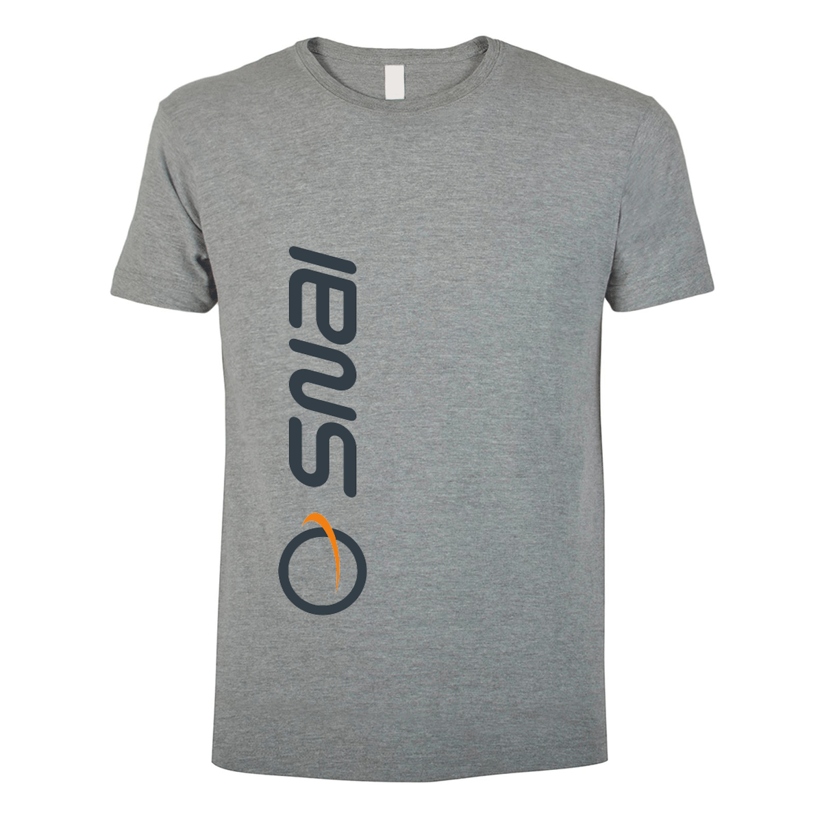t-shirt maglietta snai grigia personalizzabile logo verticale