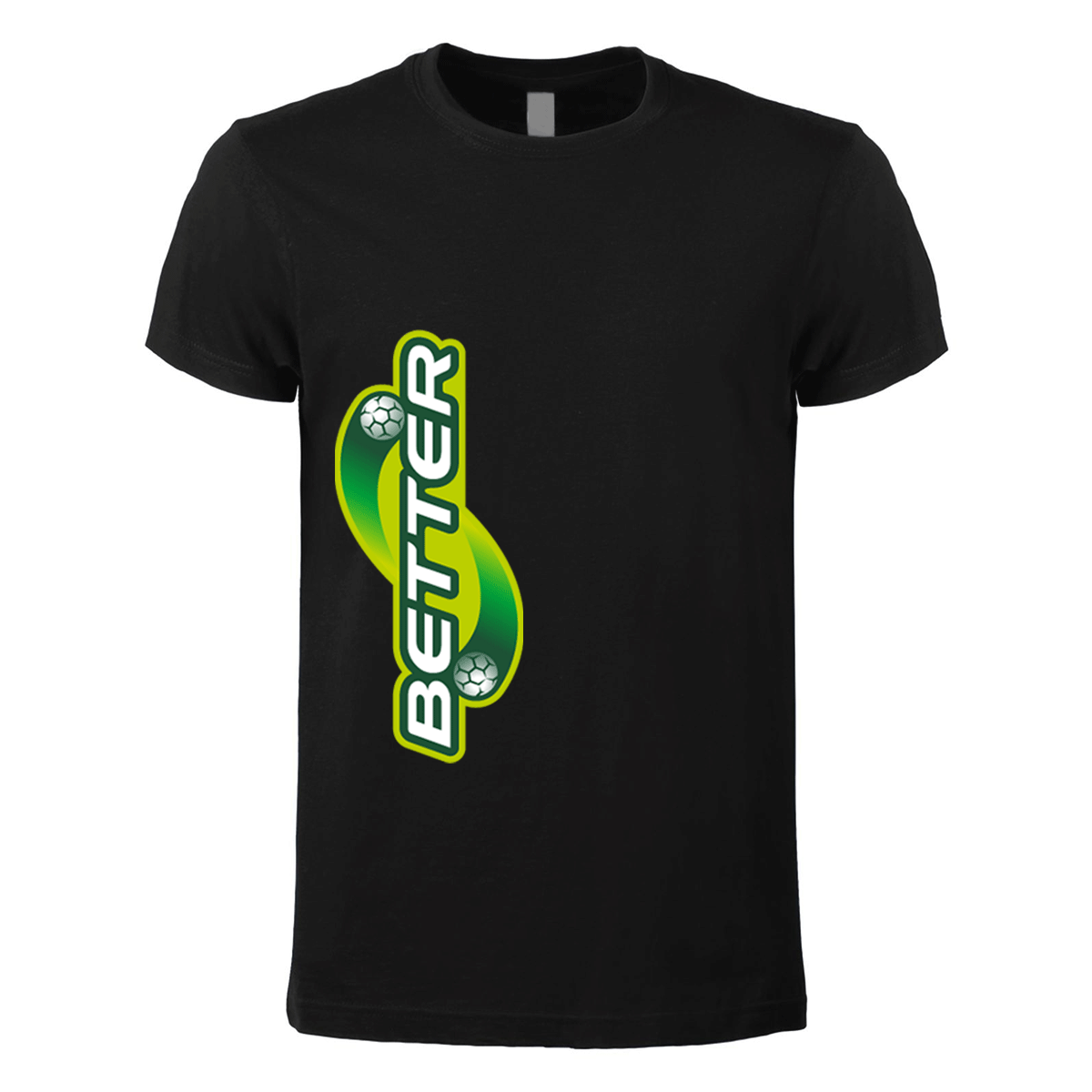 t-shirt maglietta better nera personalizzabile logo verticale