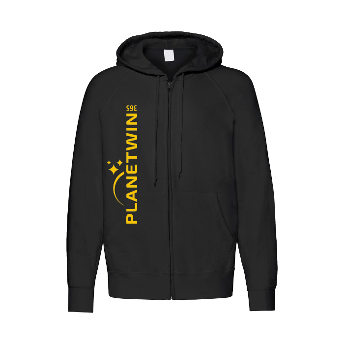 Felpa Zip con Cappuccio Planetwin 365 Logo Verticale