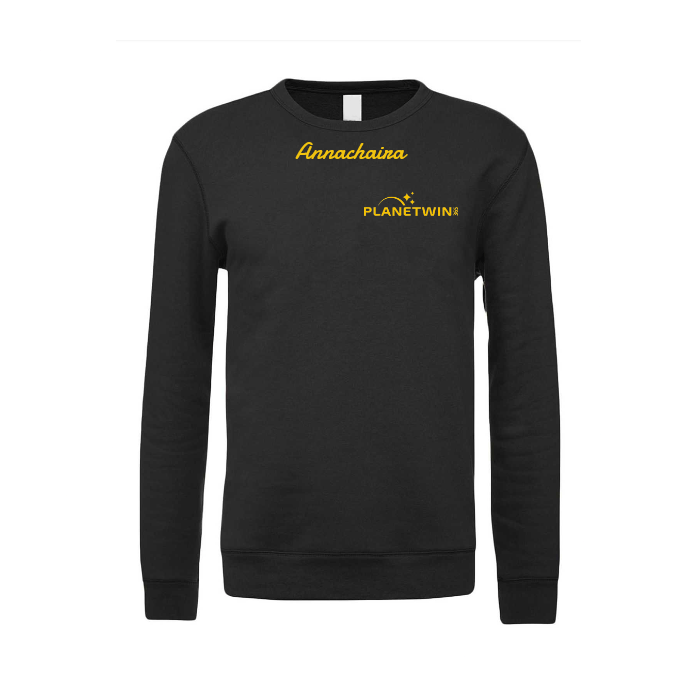 Felpa Girocollo Planetwin 365 Logo Lato Cuore