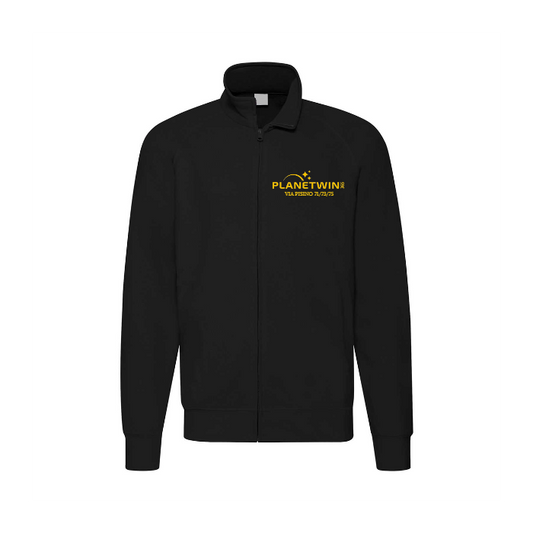 Felpa Zip Senza Cappuccio Planetwin 365 Logo Lato Cuore