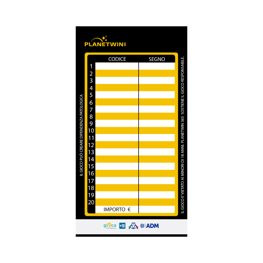 foglietti segna scommesse planetwin 365