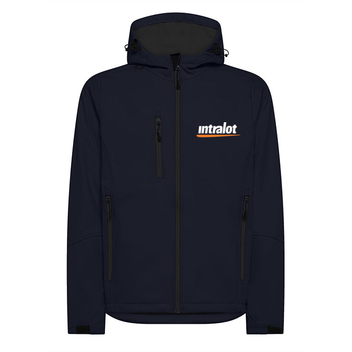 Giacca Softshell con Cappuccio Intralot