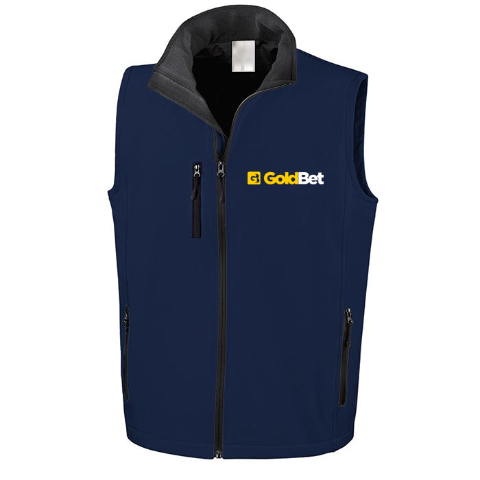 Gilet Zip senza cappuccio in Softshell Goldbet