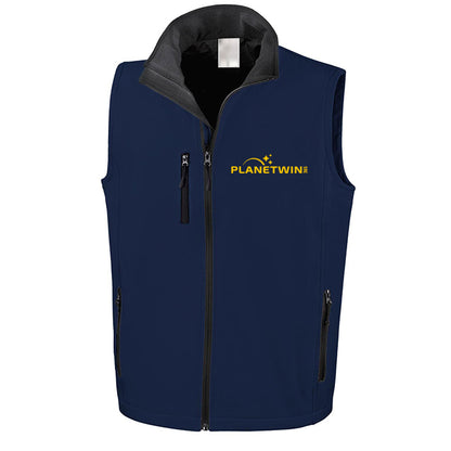 Gilet Zip senza cappuccio in Softshell Planetwin365
