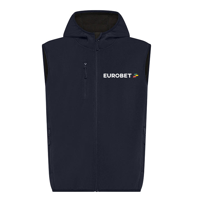 Gilet Zip e Cappuccio in Softshell Eurobet
