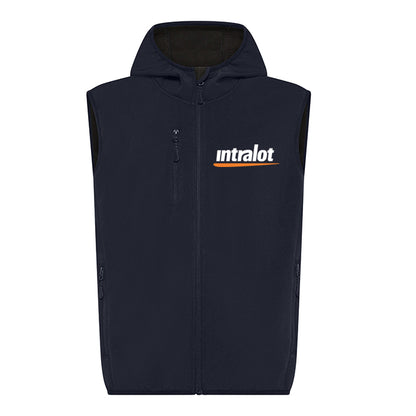 Gilet Zip e Cappuccio in Softshell Intralot