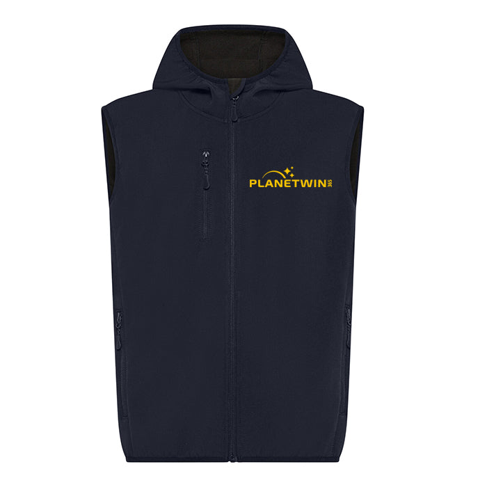 Gilet Zip e Cappuccio in Softshell Planetwin365