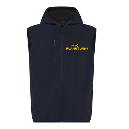 Gilet Zip e Cappuccio in Softshell Planetwin365
