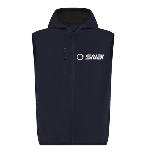 Gilet Zip e Cappuccio in Softshell Snai