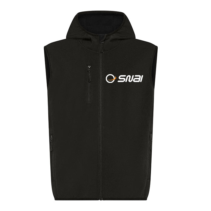 Gilet Zip e Cappuccio in Softshell Snai