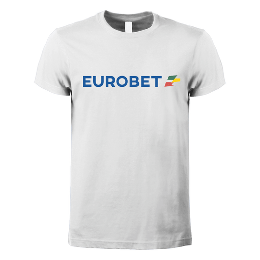 t-shirt maglietta eurobet bianca personalizzabile logo centrale
