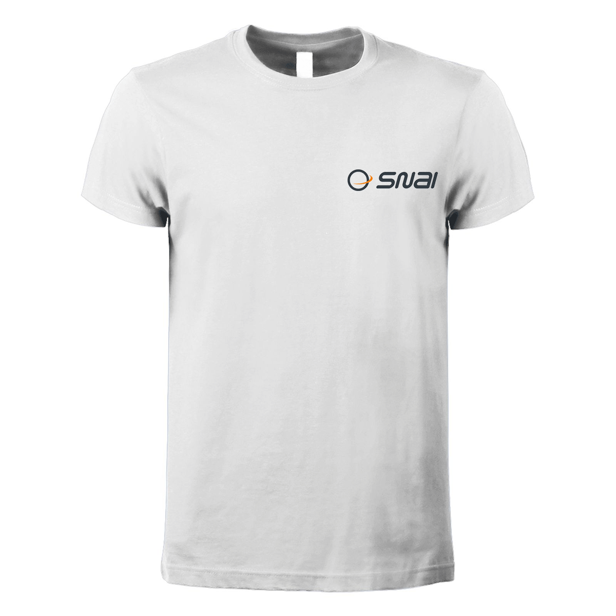 t-shirt maglietta snai bianca personalizzabile logo lato cuore