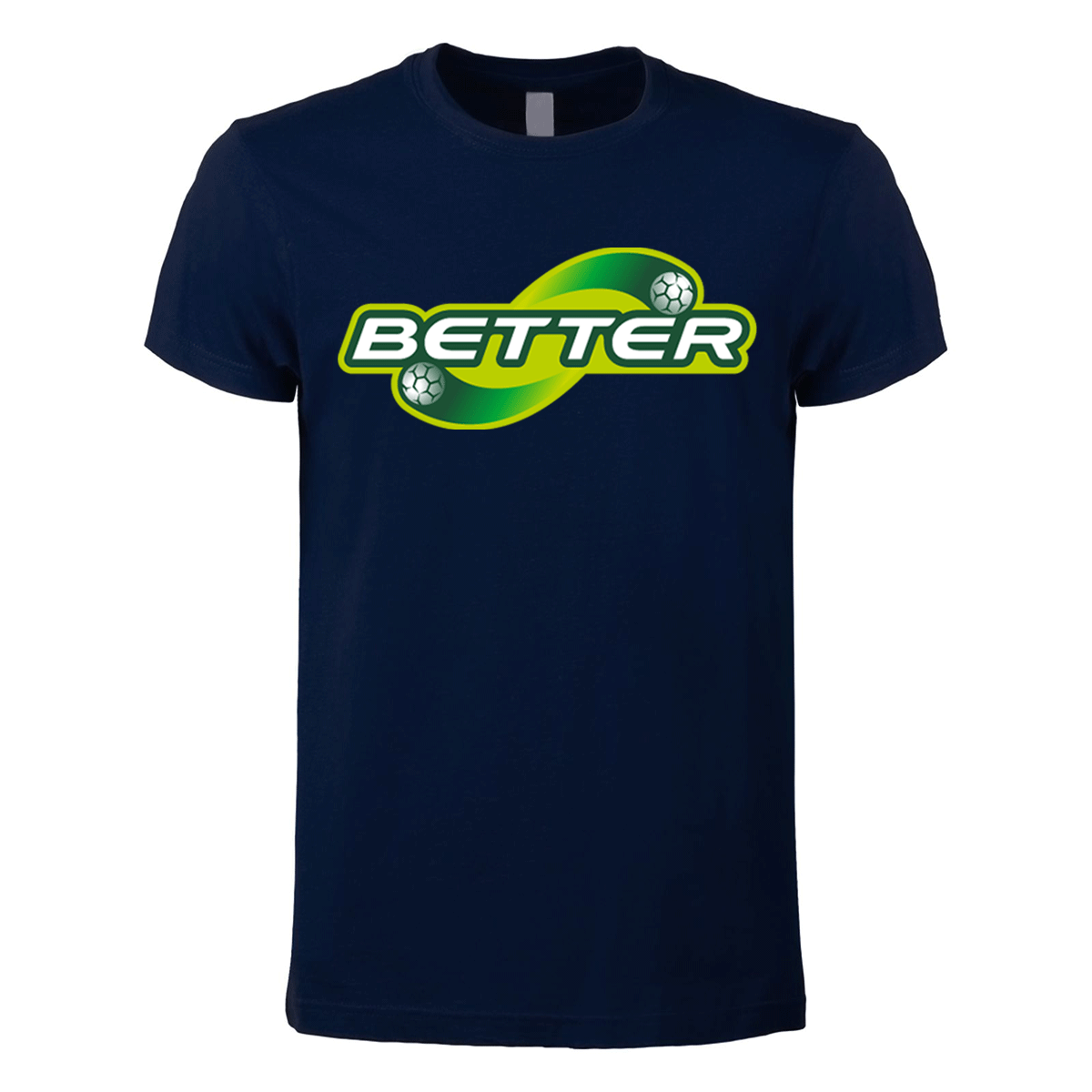 t-shirt maglietta better blu navy personalizzabile logo centrale