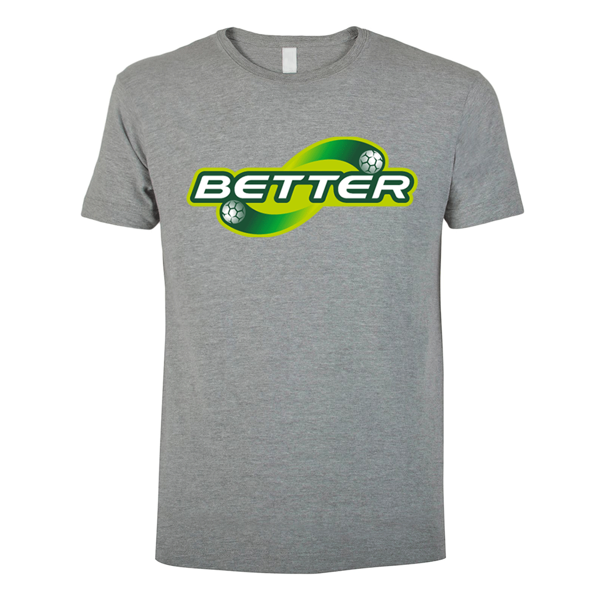 t-shirt maglietta better grigia personalizzabile logo centrale