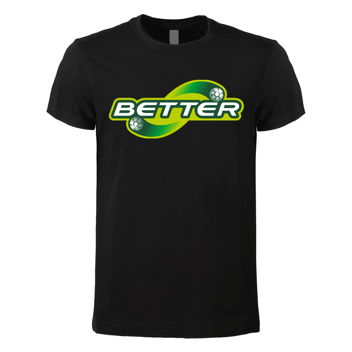 t-shirt maglietta better nera personalizzabile logo centrale