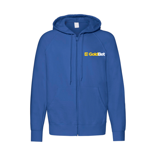 Felpa Zip con Cappuccio Goldbet Logo Lato Cuore