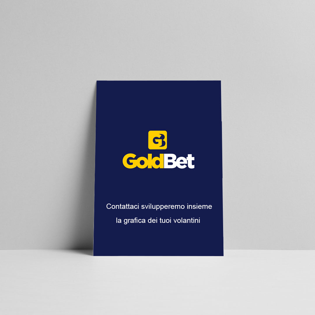 Volantini A5 Goldbet personalizzabili