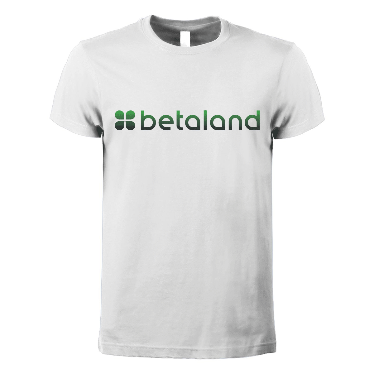 t-shirt maglietta betaland bianca personalizzabile logo centrale
