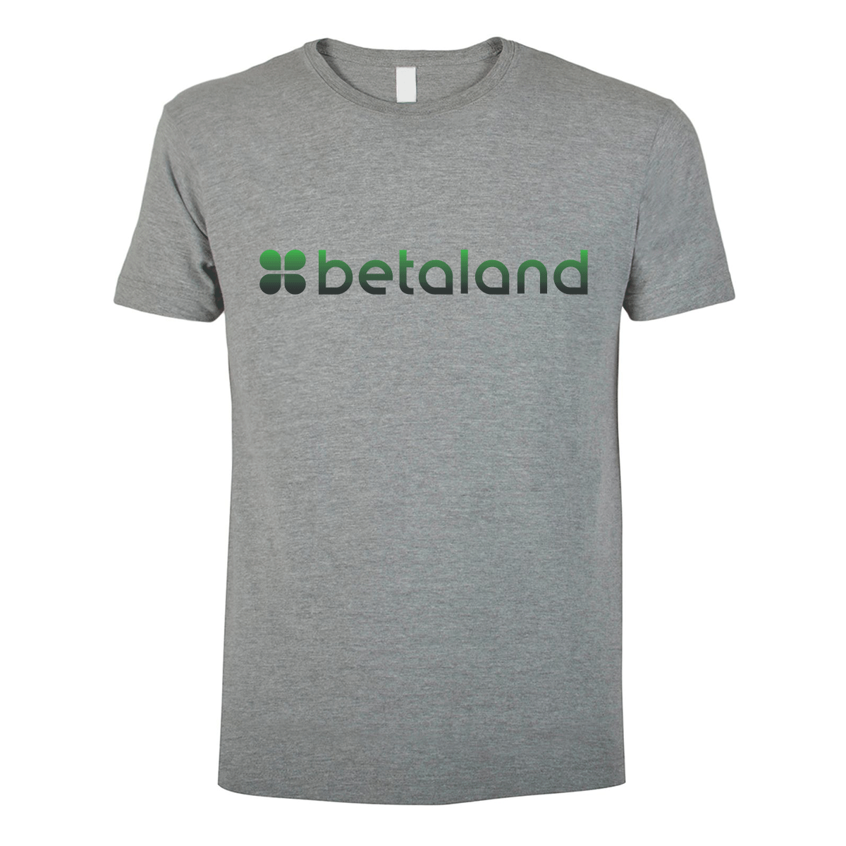 t-shirt maglietta betaland grigia personalizzabile logo centrale