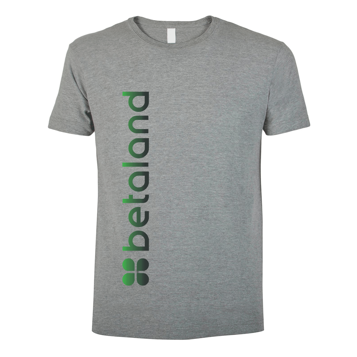 t-shirt maglietta betaland grigia personalizzabile logo verticale